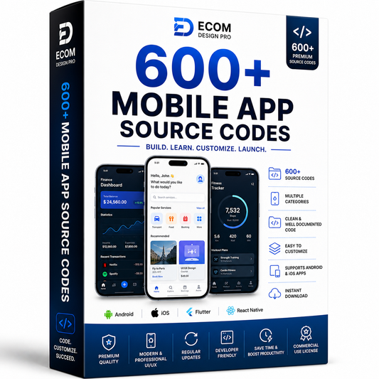 600+ Mobile App Source Codes
