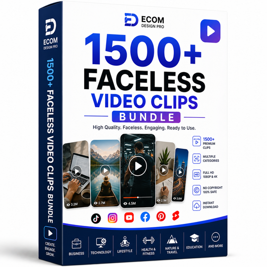 1500+ Faceless Viral Video
Clips 2026 | Grow Without
Showing Your Face