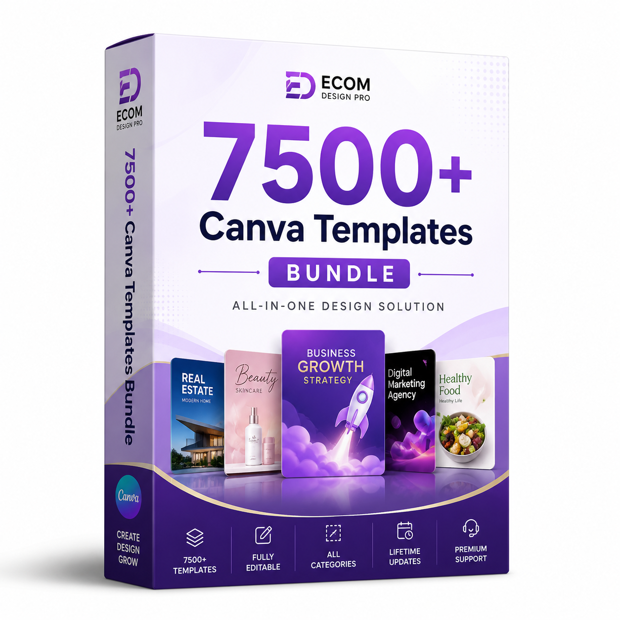 7500+ Canva Templates Mega
Pack
Viral Designs for
Business & Social Media